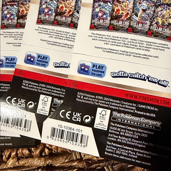 Pokémon TCG Scarlet & Violet Stellar Crown Booster Packs - Pack of 6 BN - Picture 4 of 4